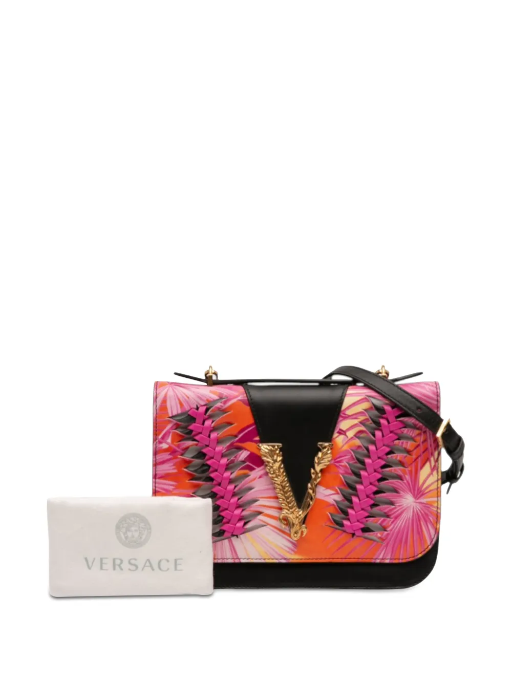 2010-2025 Calfskin Jungle Weave Virtus Satchel