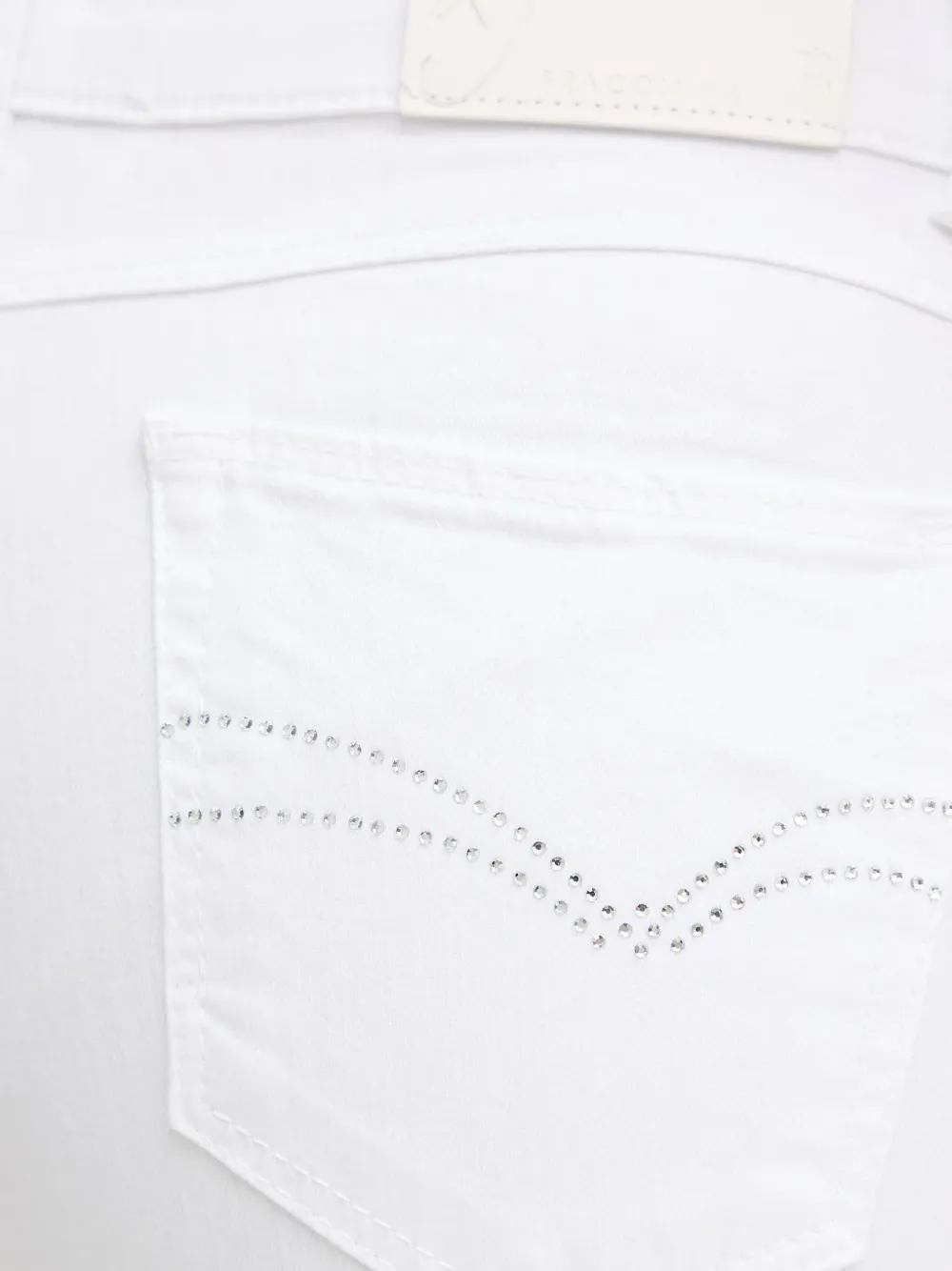 FRACOMINA Cropped jeans Wit