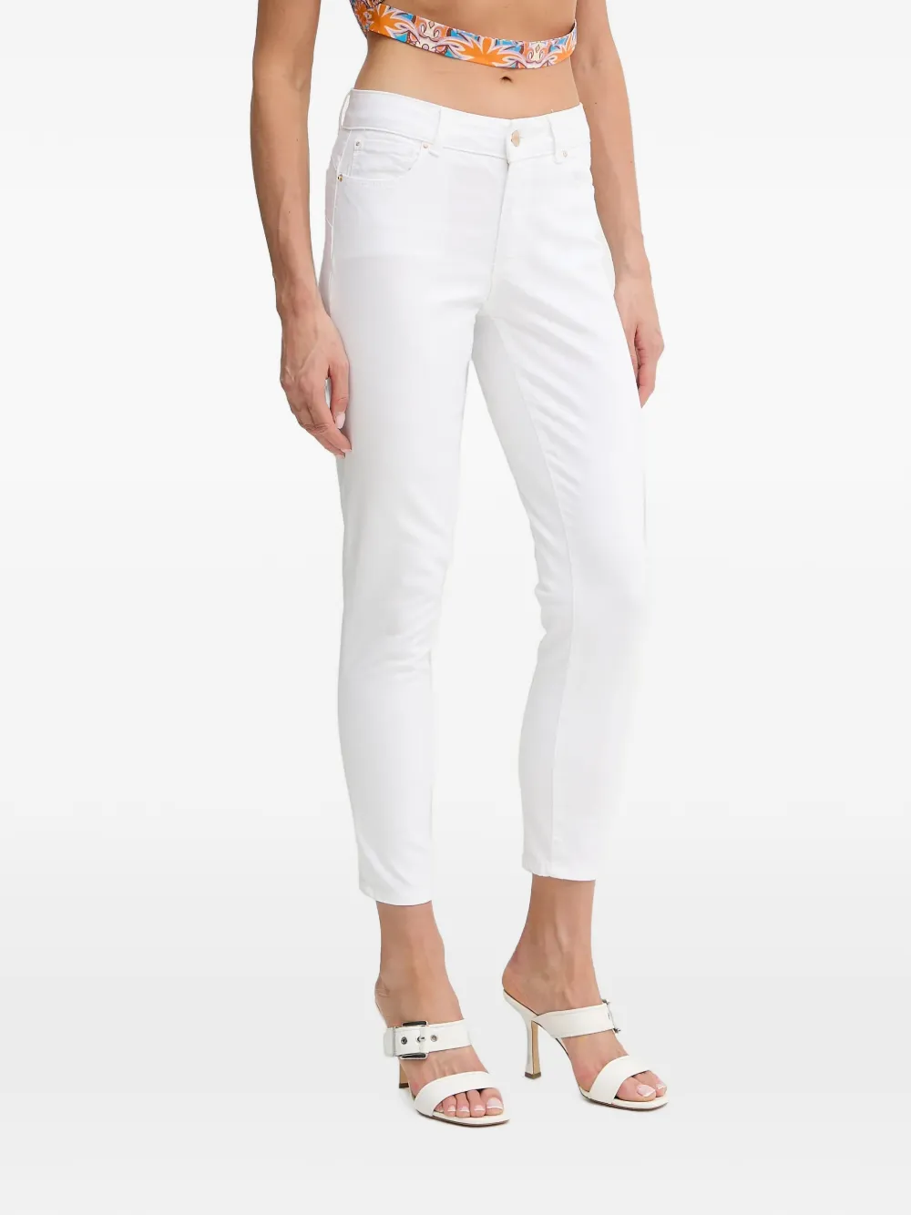 FRACOMINA Jeans crop - Bianco