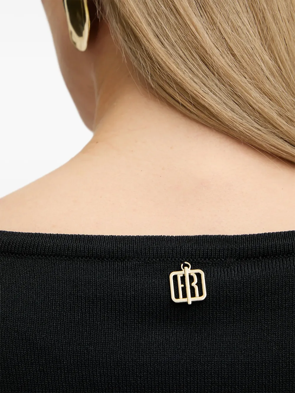 FRACOMINA Gebreid vest Zwart