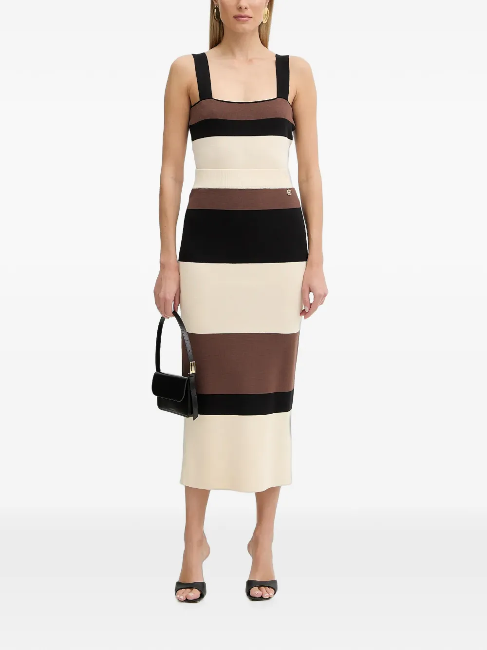 FRACOMINA Gestreepte top Beige