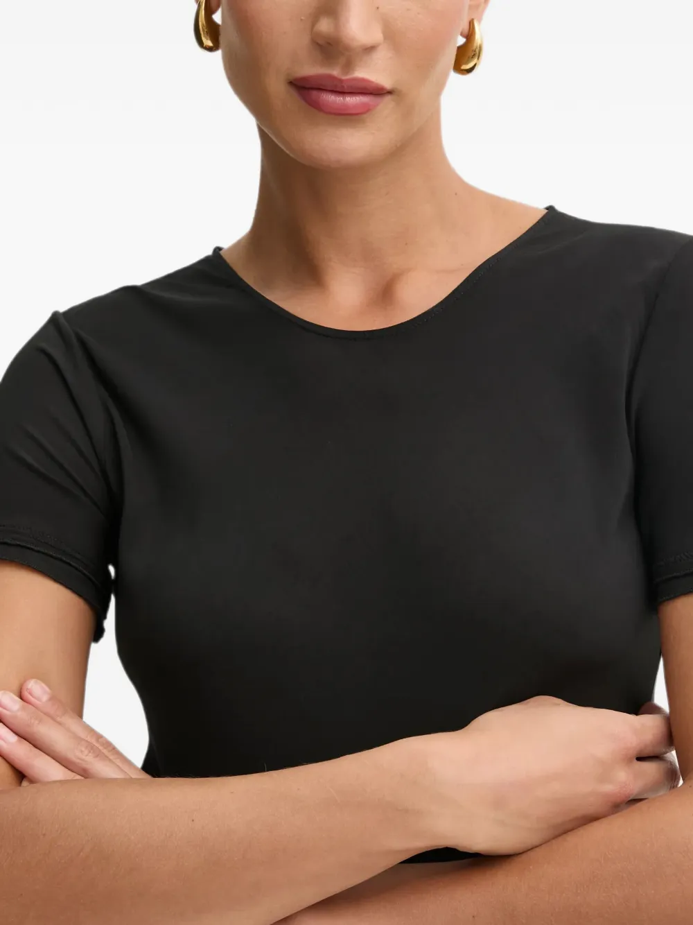 FRACOMINA crew-neck T-shirt Zwart