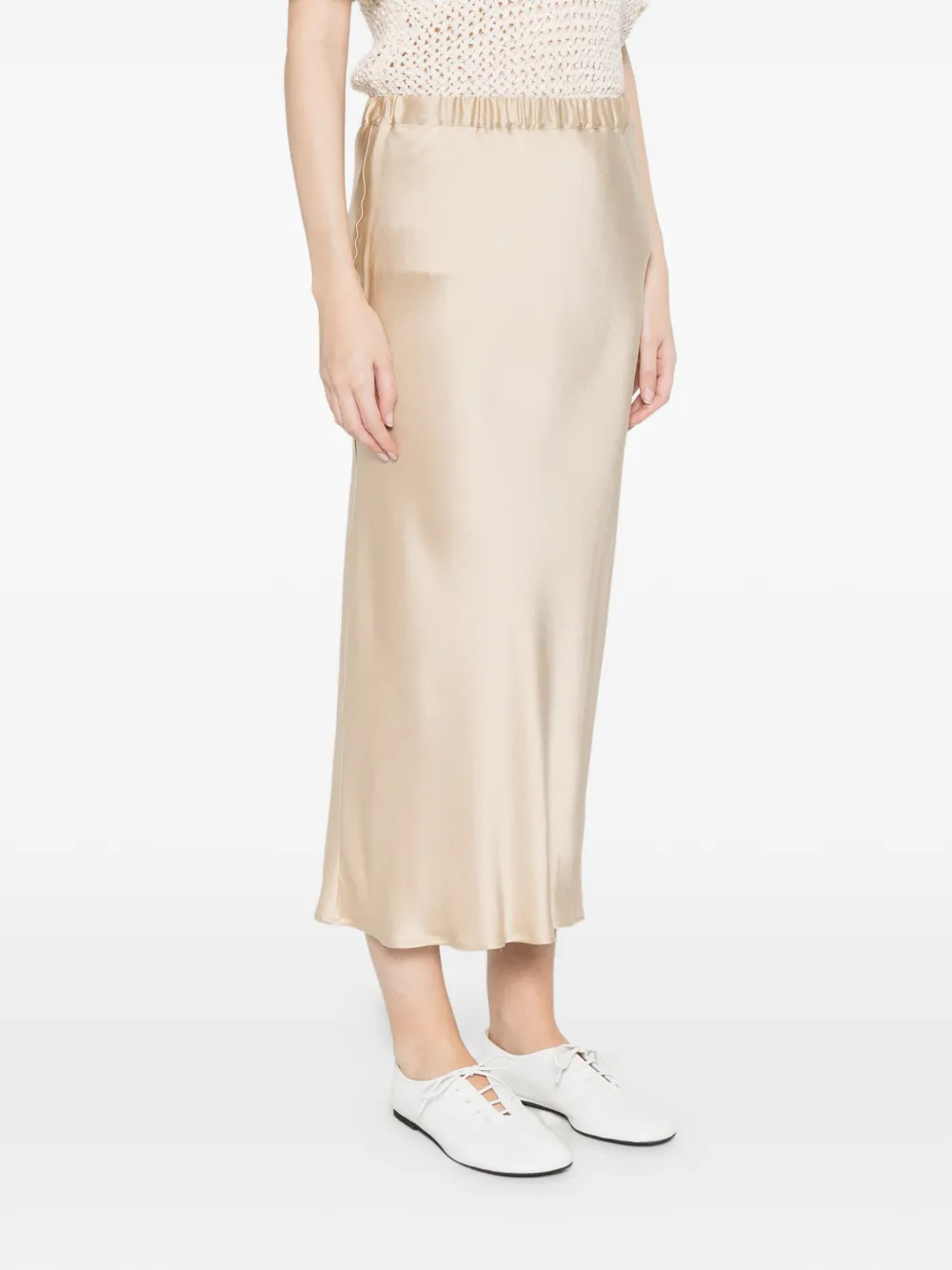  Antonelli Orinoco Elastic-wiastband Midi Skirt - Neutrals 