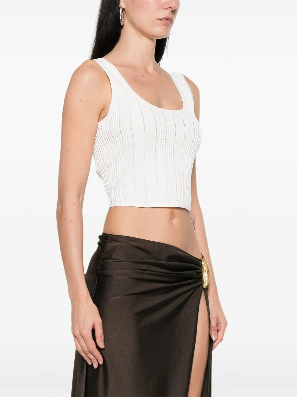 Simkhai Tanktop met vierkante hals Wit