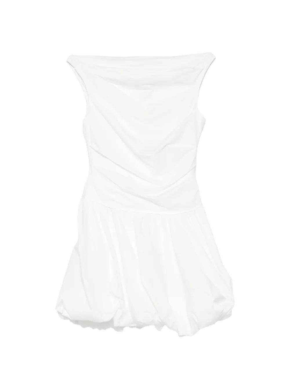 Simkhai gathered mini dress - Bianco