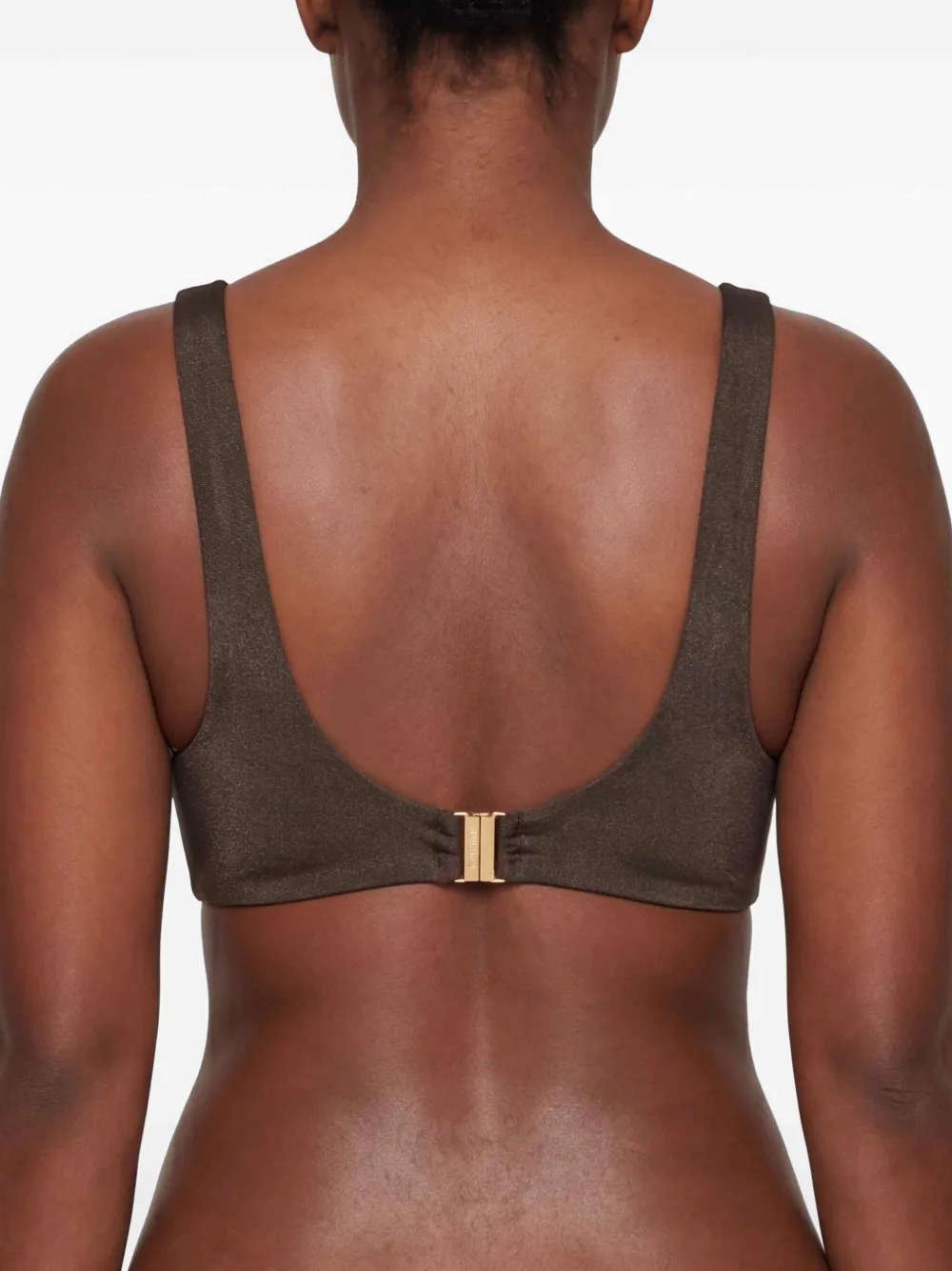 SIMKHAI Bikini met blad-detail Bruin