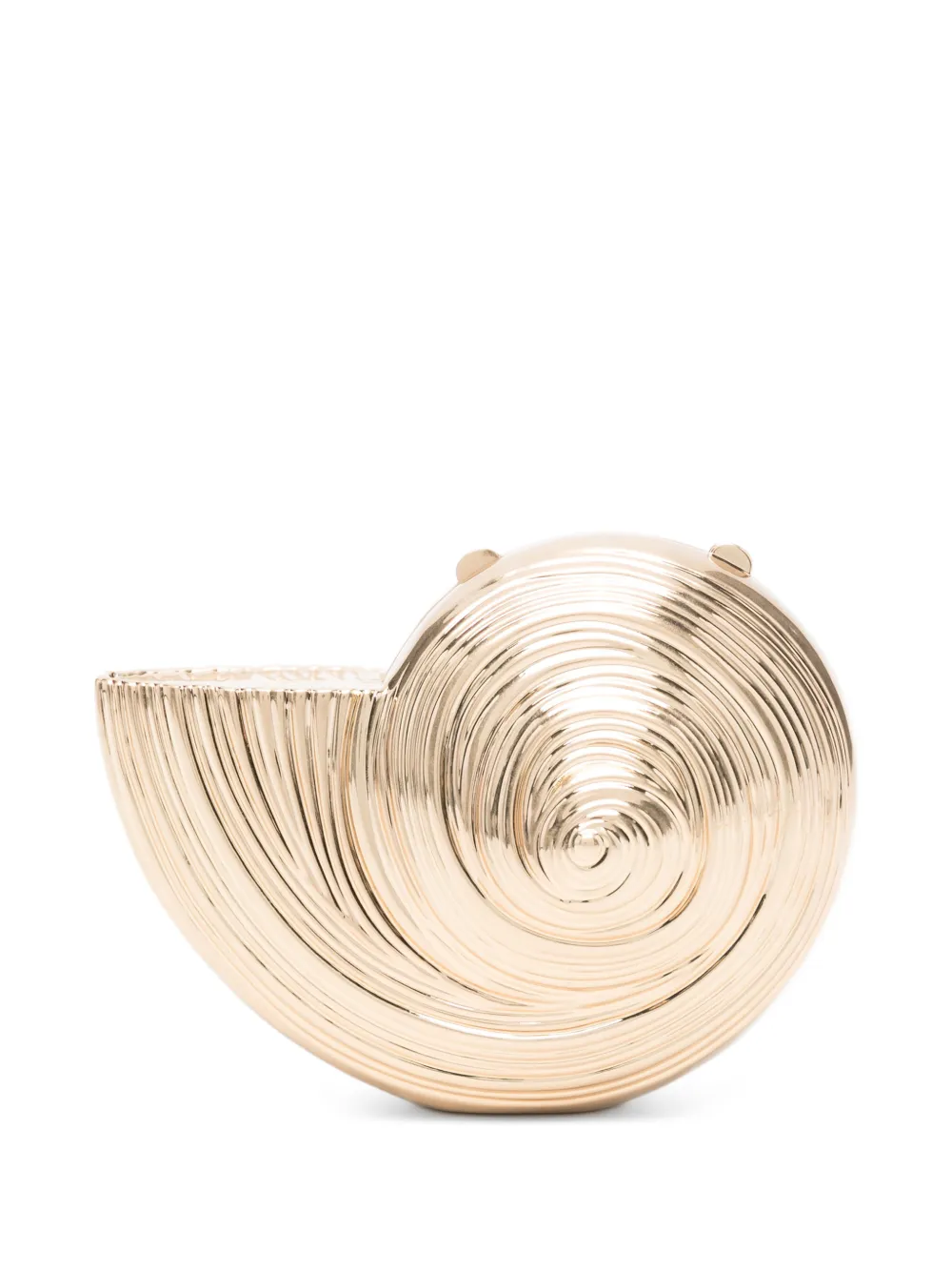 Simkhai spiral-shell clutch bag - Oro