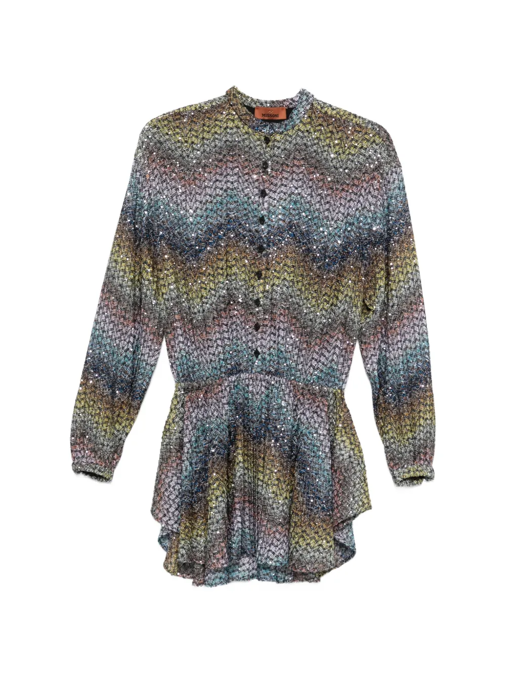 Missoni sequin-embellished mini dress - Blu