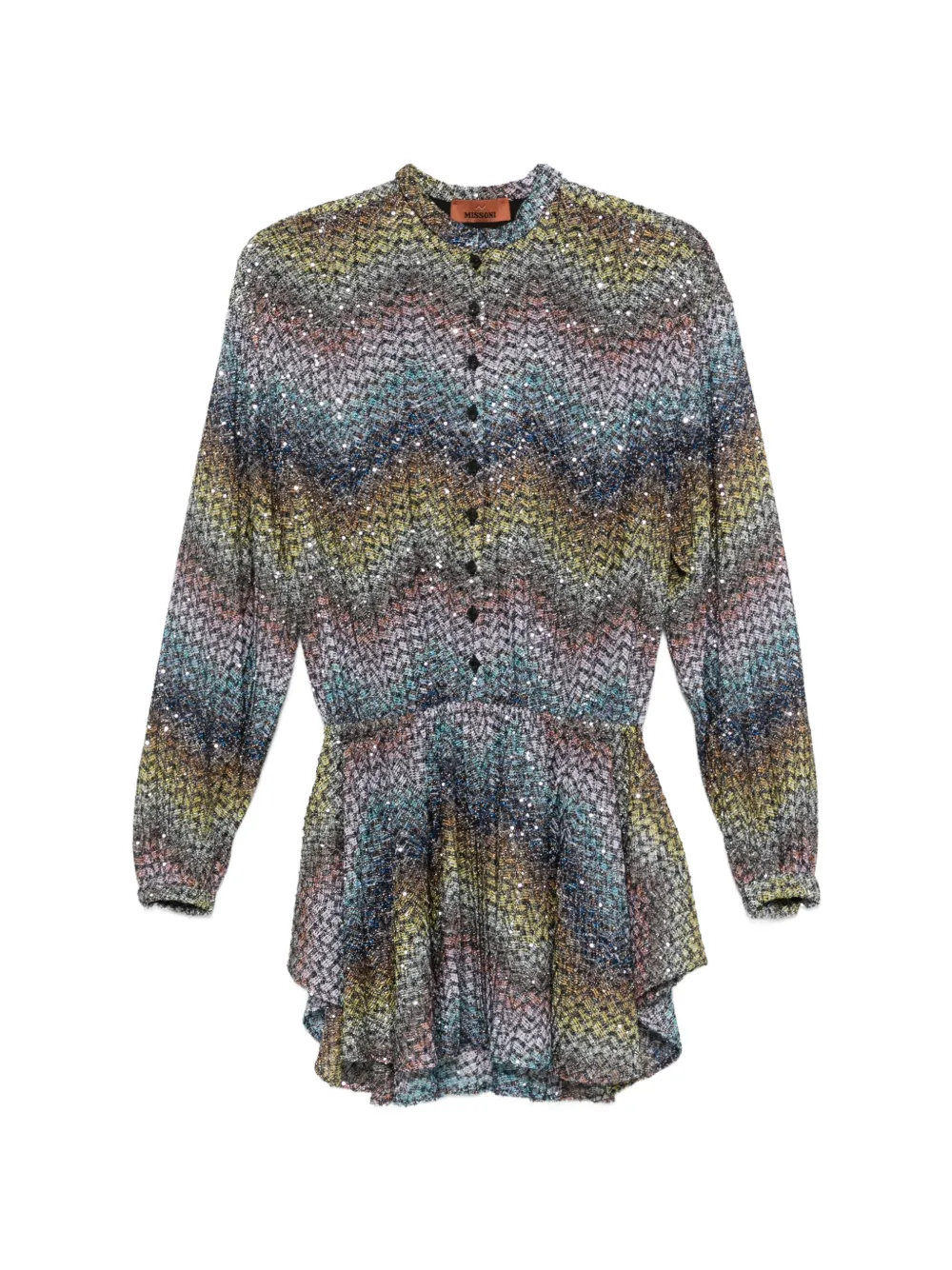 Missoni sequin-embellished mini dress - Blu