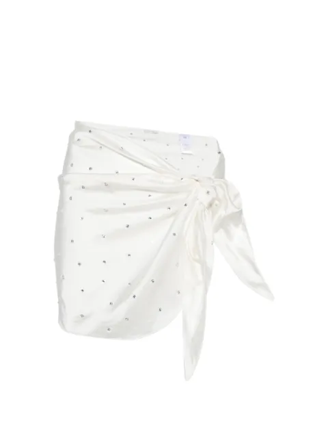 Oséree crystal-embellished wrap-design pareo