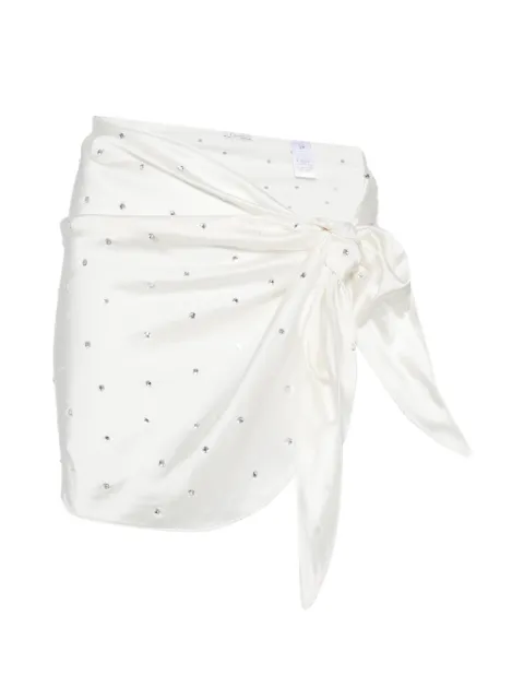 Oséree crystal-embellished wrap-design pareo