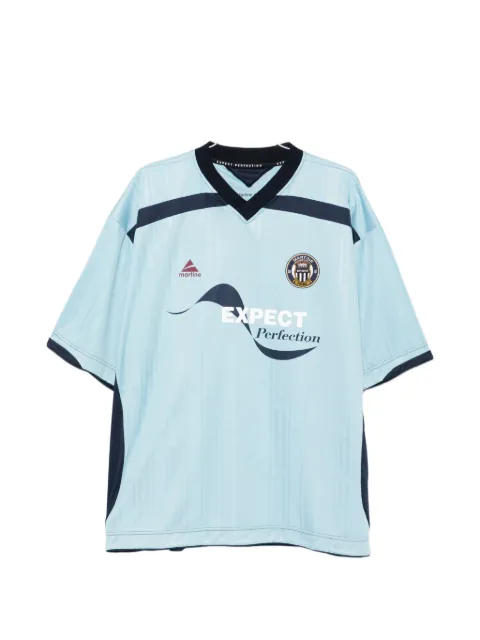 Martine Rose V-neck striped T-shirt