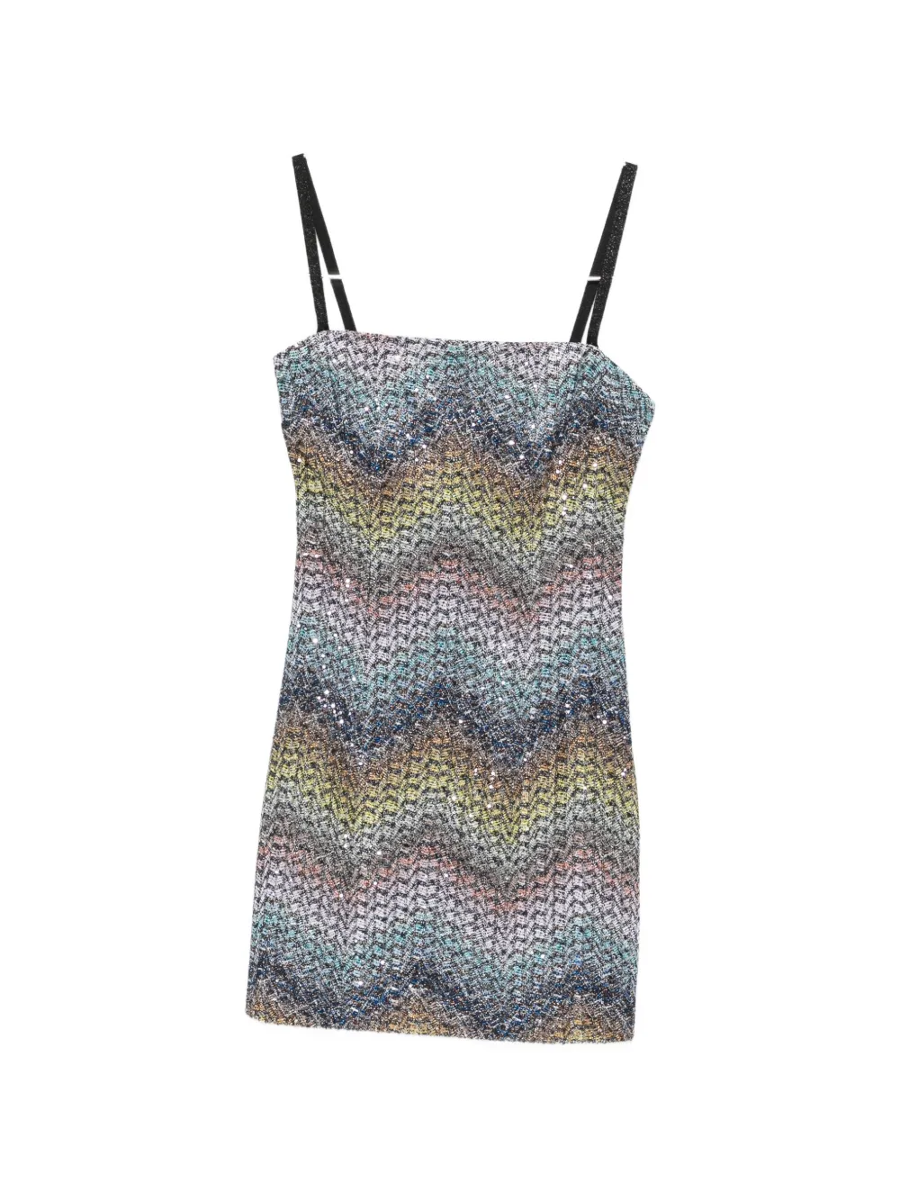 Missoni chevron-pattern mini dress - Blu