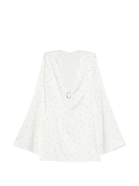 Oséree crystal-embellished ring-detail mini dress