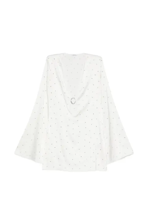 Oséree crystal-embellished ring-detail mini dress