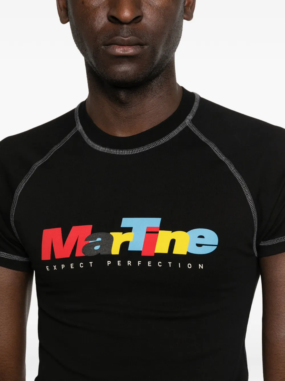 Martine Rose T-shirt met logoprint Zwart