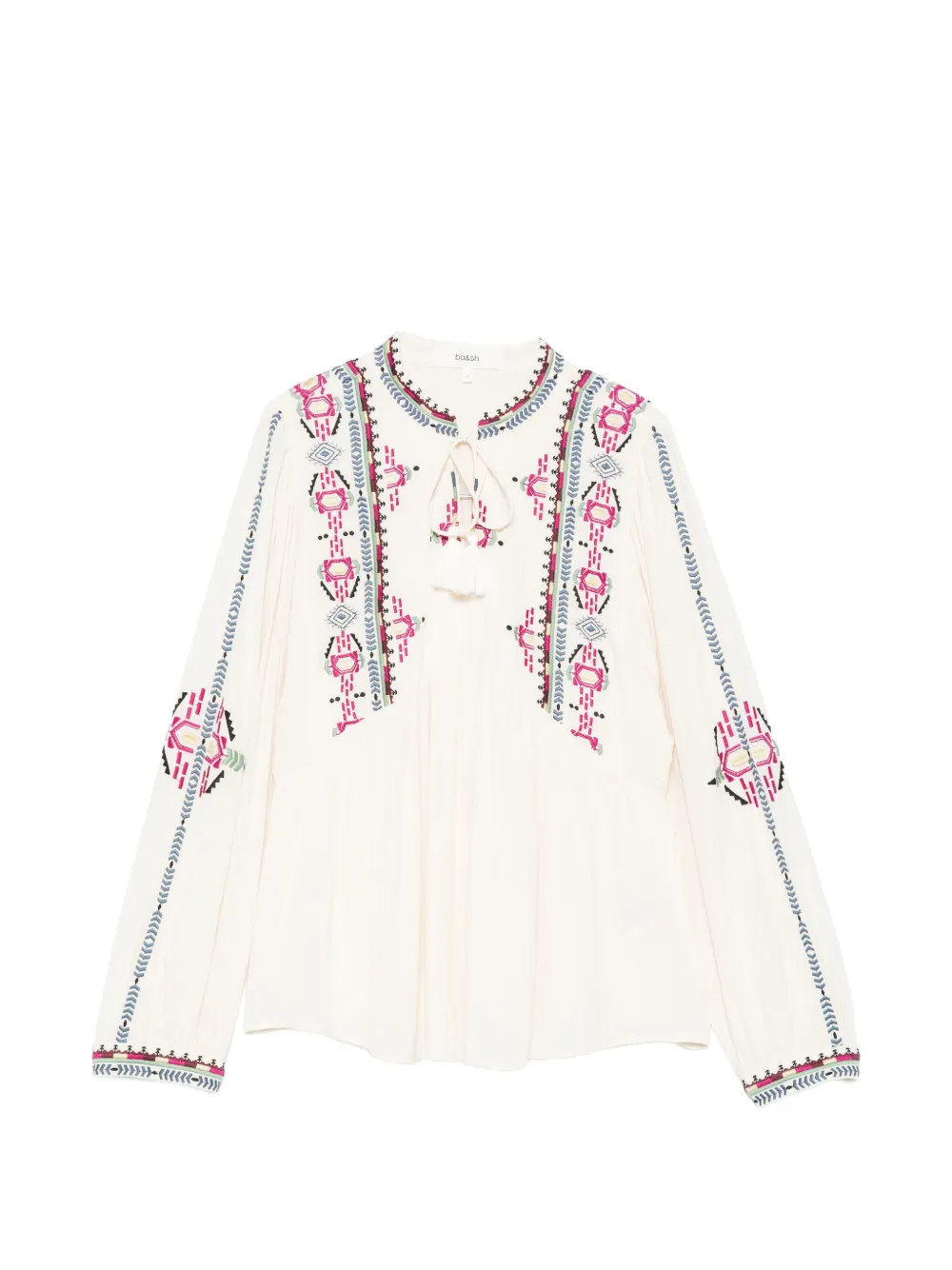 Ba&Sh embroidered tassel blouse - Toni neutri
