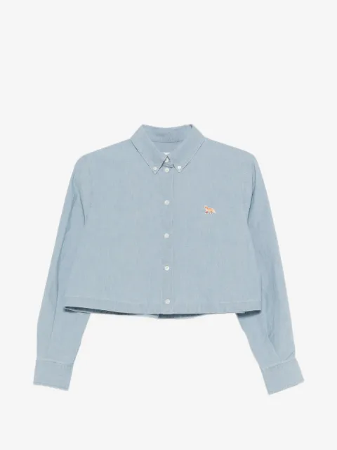 Maison Kitsuné camisa con bordado