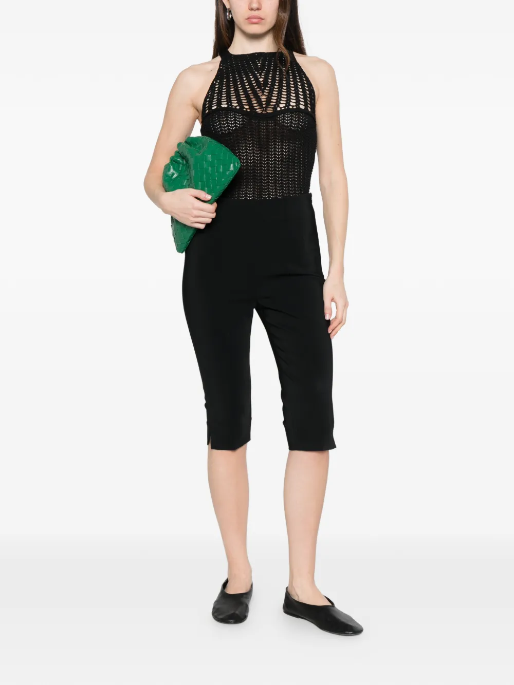  Iro Lalita Open Knit Top - Black 