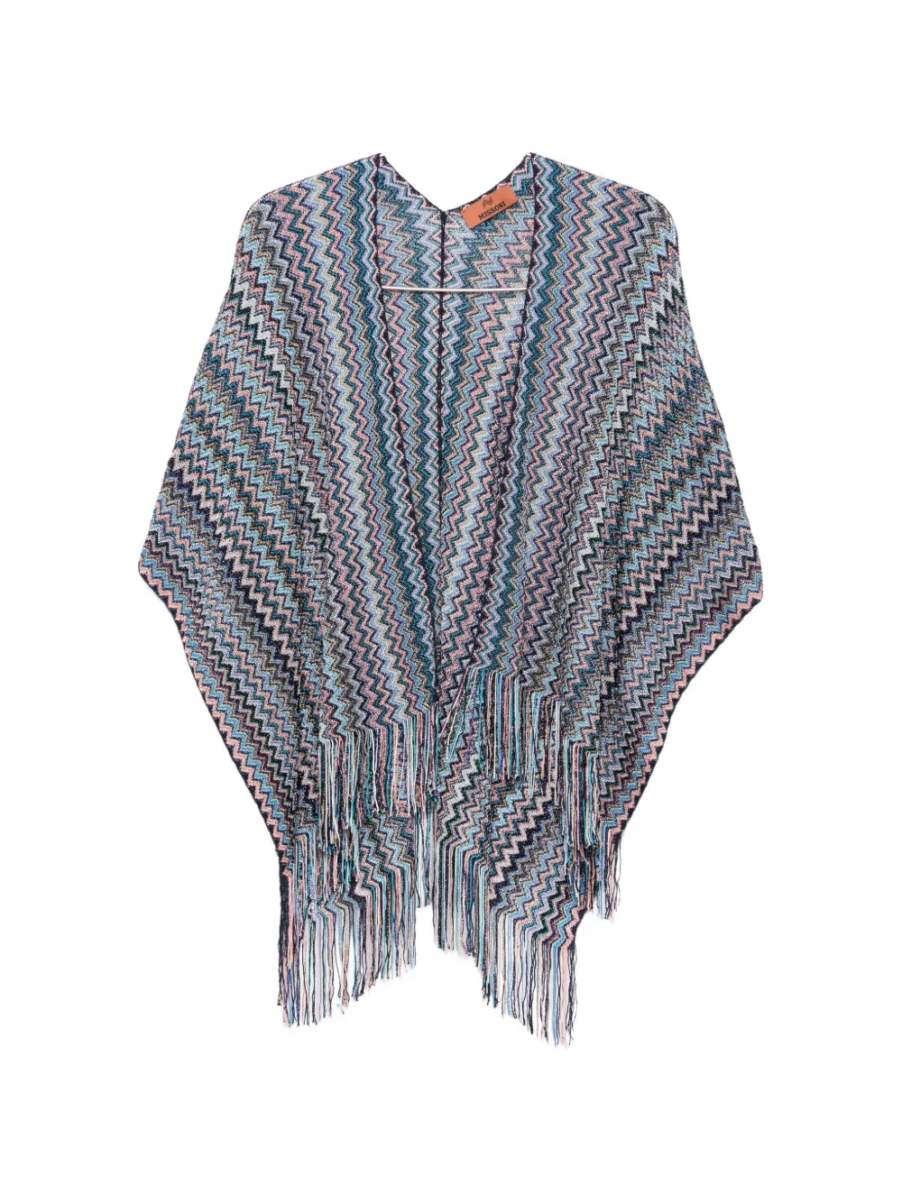 Missoni fringe chevron jacket - Blu