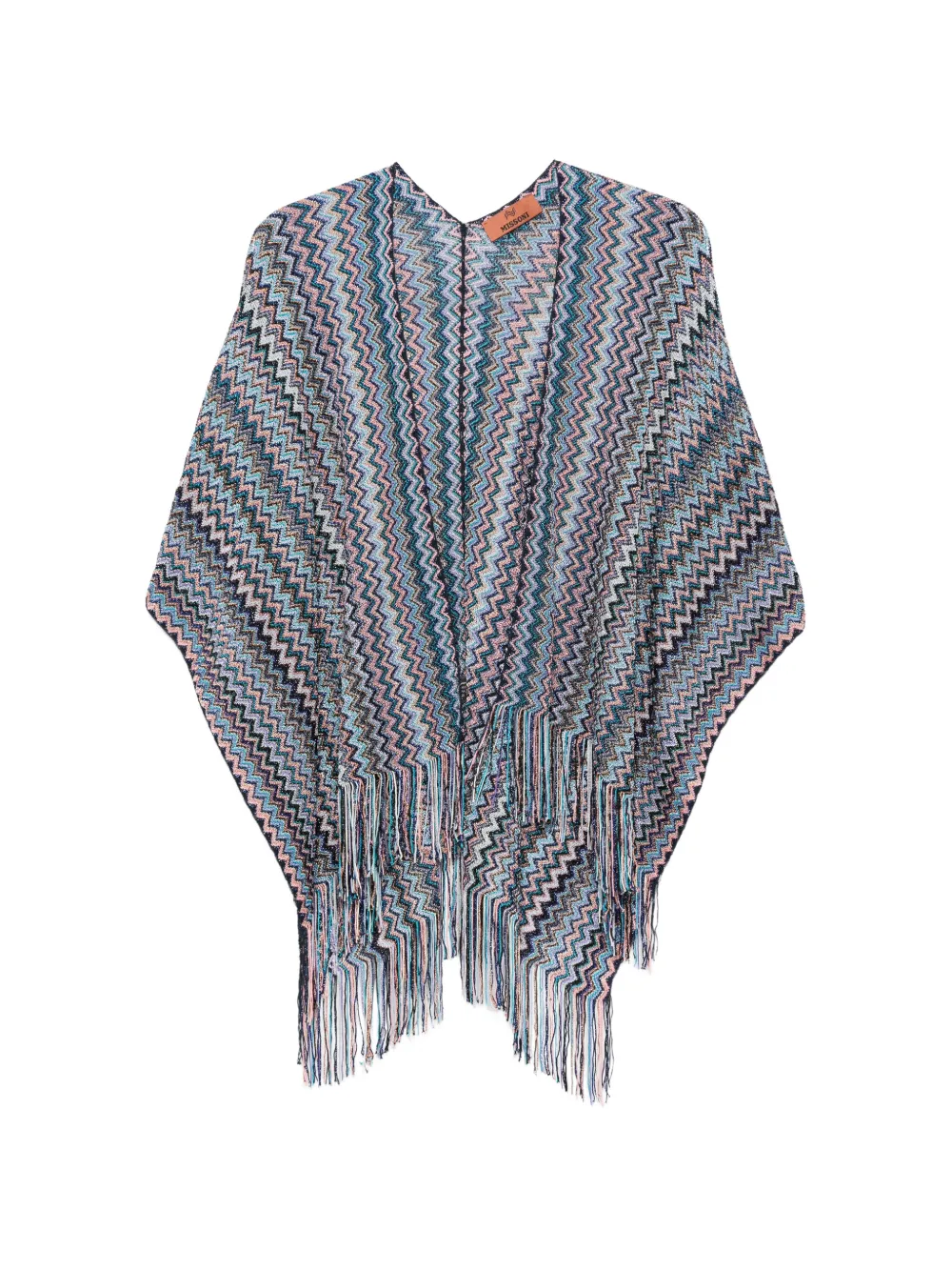 Missoni fringe chevron jacket - Blau