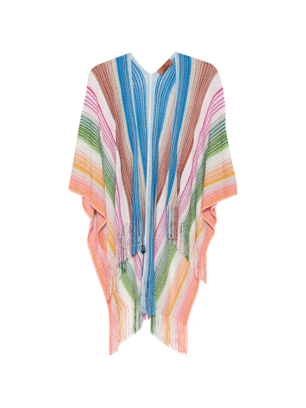 Missoni striped fringed jacket - Nude