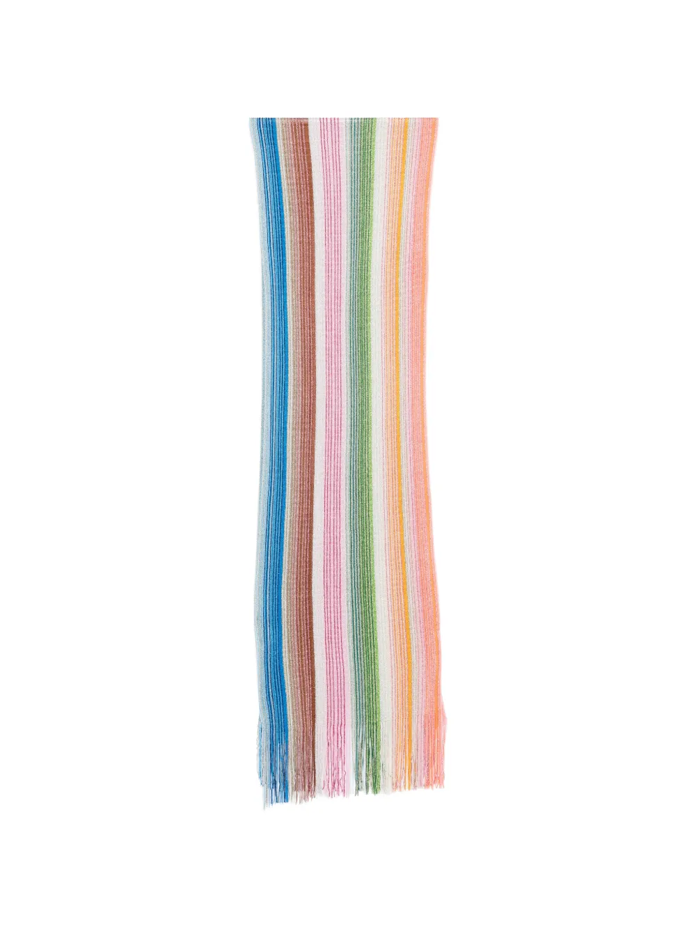 Missoni multicolour striped scarf - Blu
