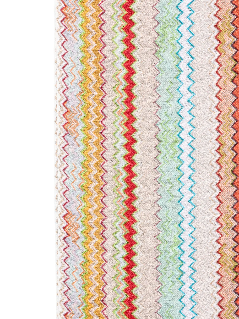  Missoni Multicoloured Zigzag Scarf - Neutrals 
