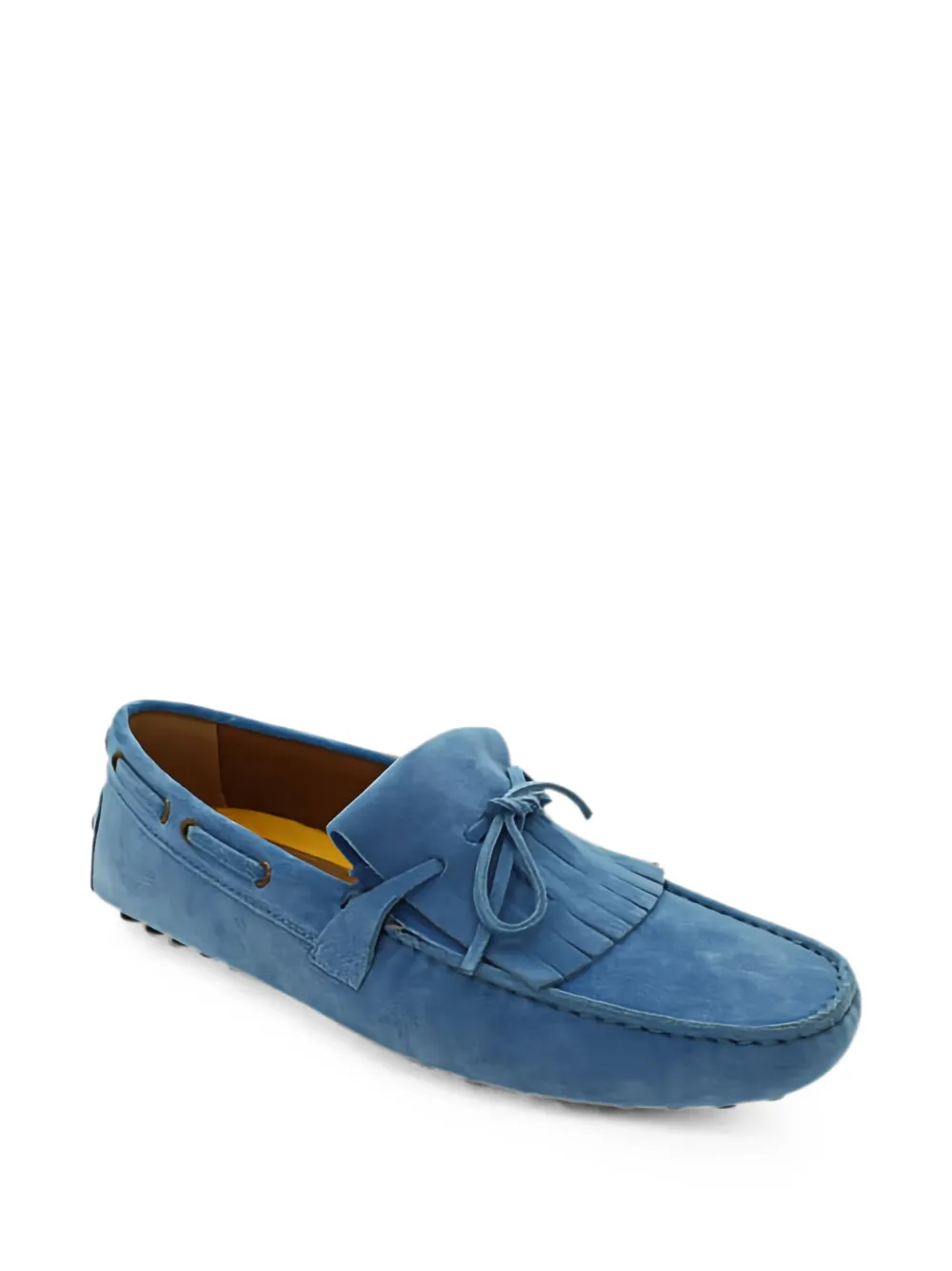 Doucal's fringed lace-up loafers Blauw