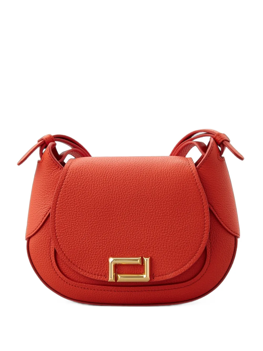 Lancel grained leather shoulder bag - Red