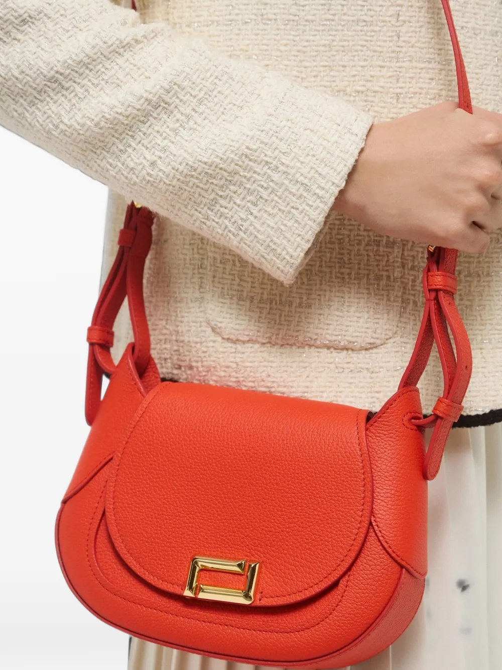 Lancel Leren schoudertas Rood