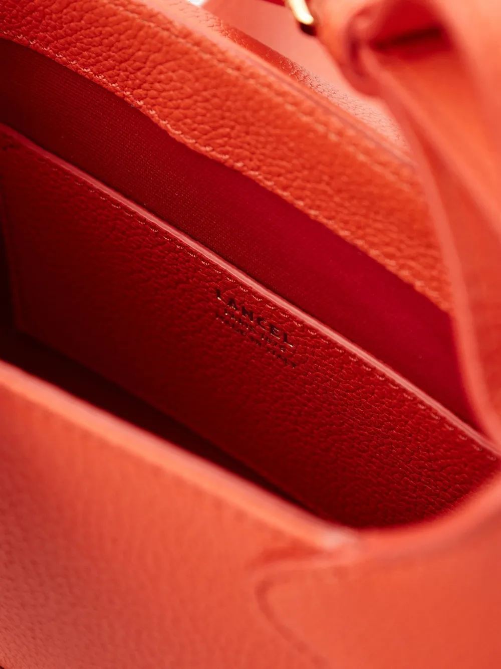 Lancel Leren schoudertas Rood