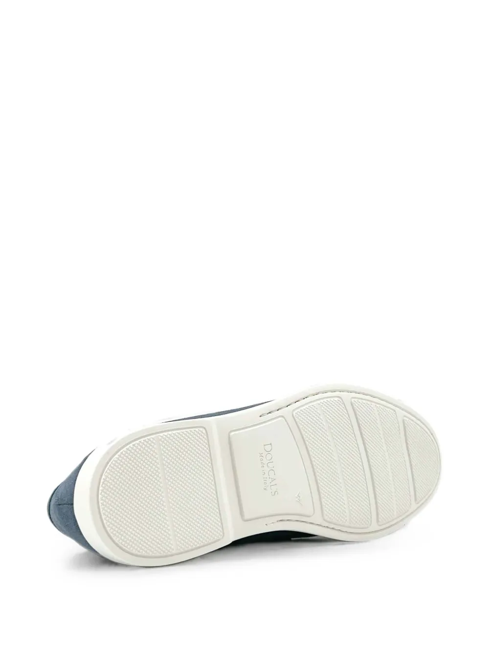 Doucal's suede penny-strap loafers Blauw