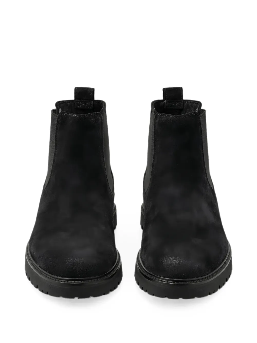 Doucal's suede lug-sole Chelsea boots Zwart