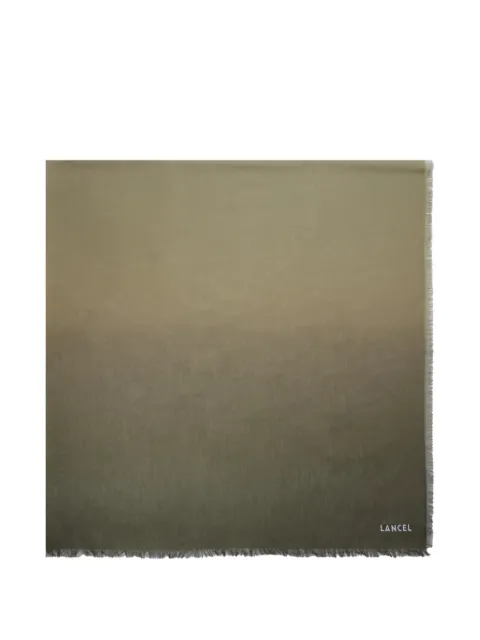 Lancel Sunset logo-detail fringed scarf