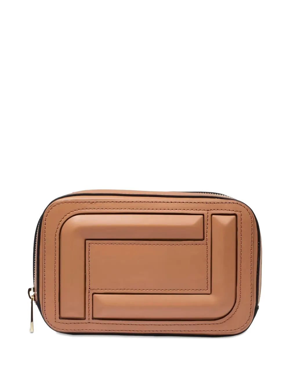 Lancel Borsa Angele Cuir con zip - Marrone