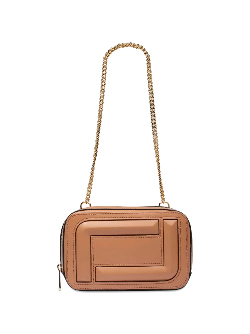 Lancel Angele Cuir tas met rits Bruin