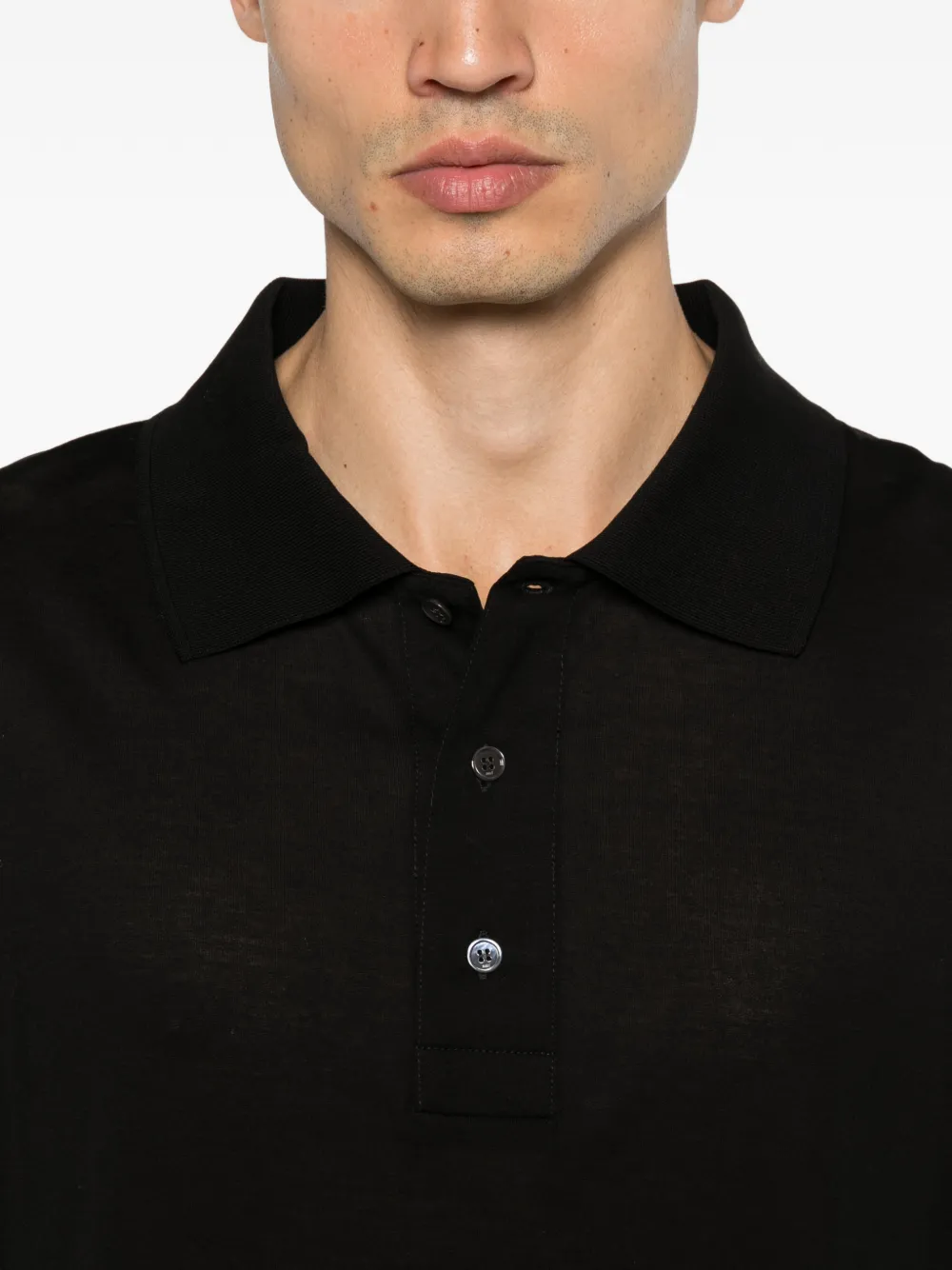 AMI Paris Poloshirt met korte mouwen Zwart