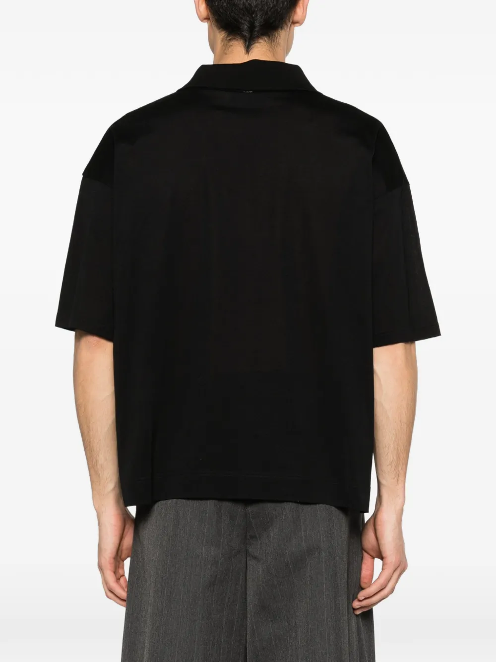 AMI Paris Poloshirt met korte mouwen Zwart