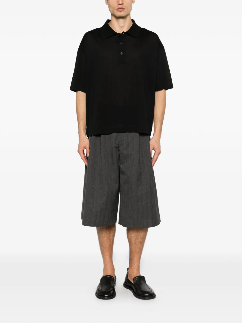AMI Paris Poloshirt met korte mouwen Zwart