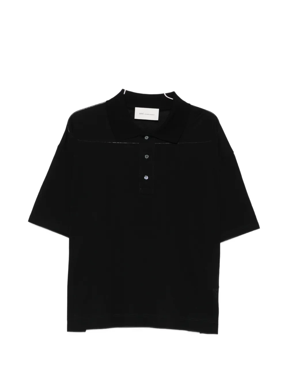 AMI Paris short-sleeve polo shirt - Nero
