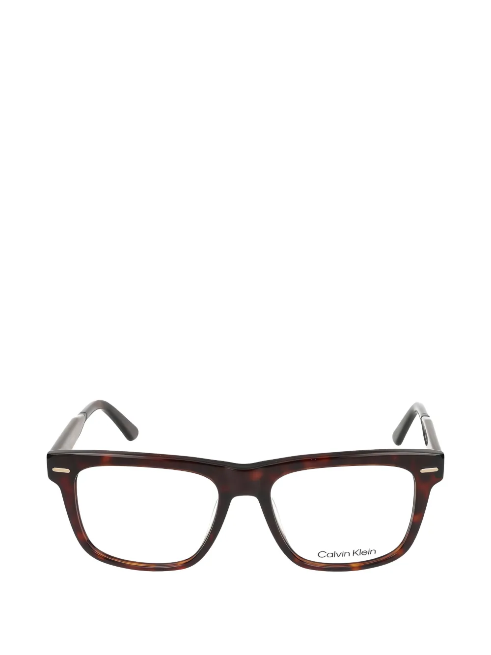 Calvin Klein tortoiseshell-effect glasses - Marrone