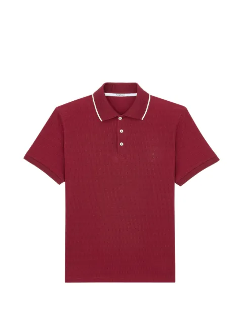 Saint Laurent Cassandre-embroidered polo shirt