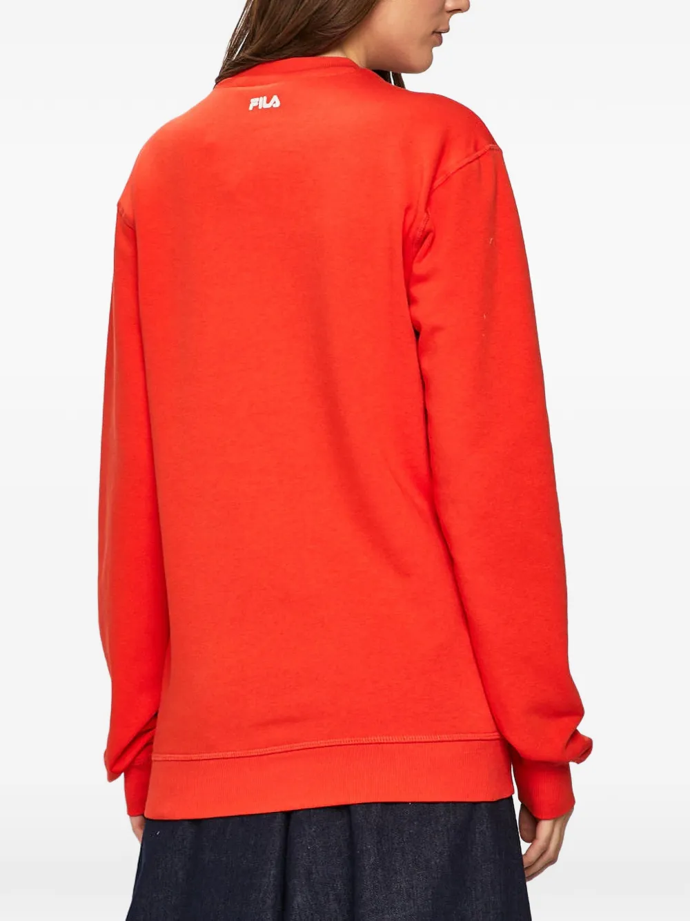 Fila Sweater met ronde hals en logo Rood