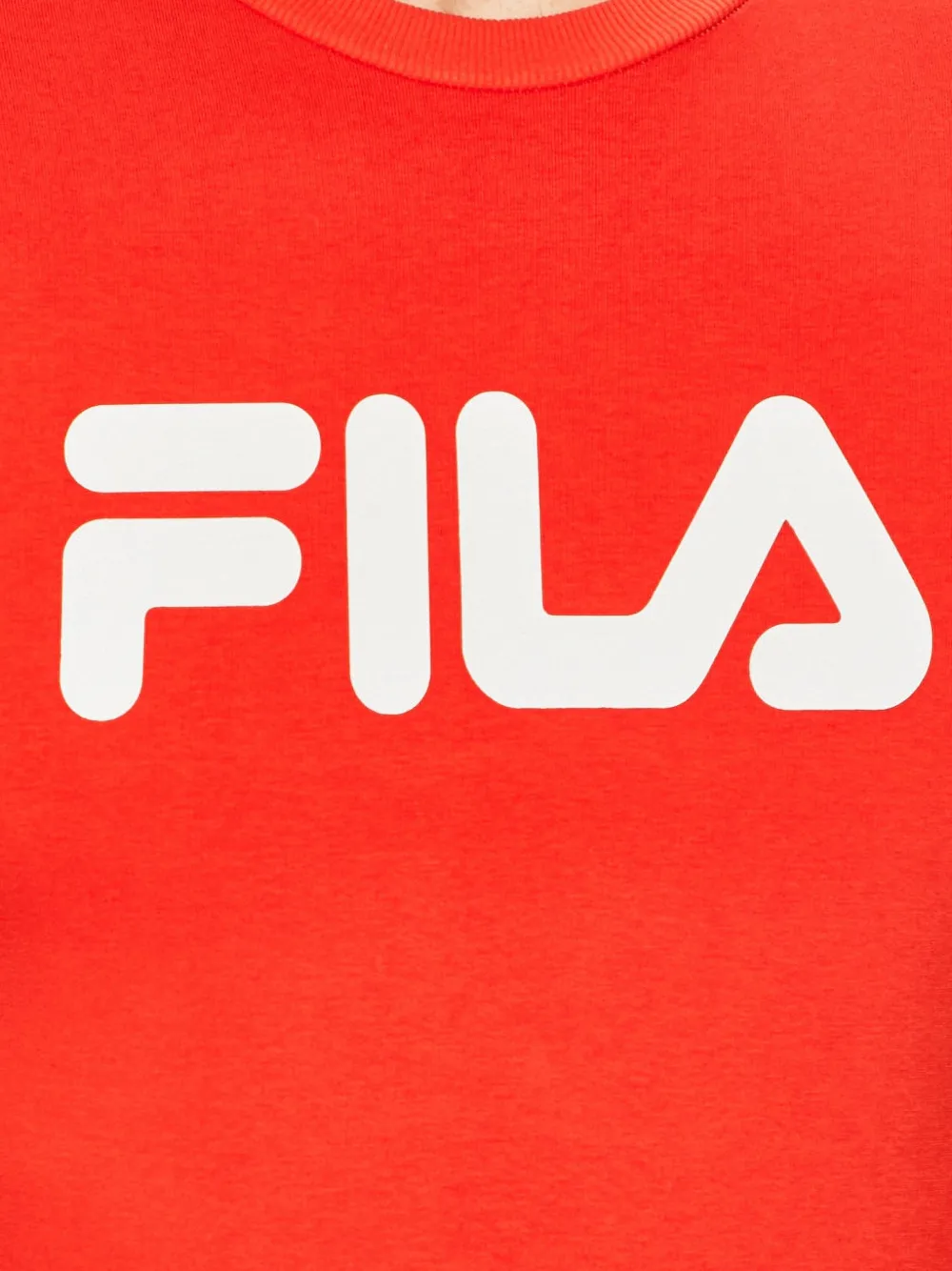 Fila Sweater met ronde hals en logo Rood