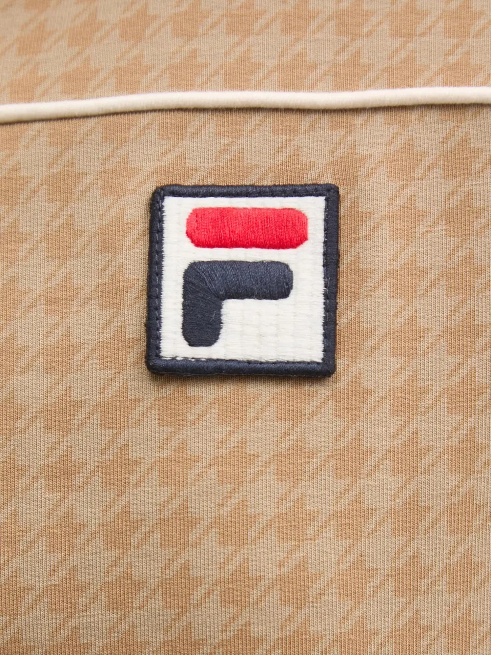 Fila Liebau patterned half-zip sweatshirt Beige