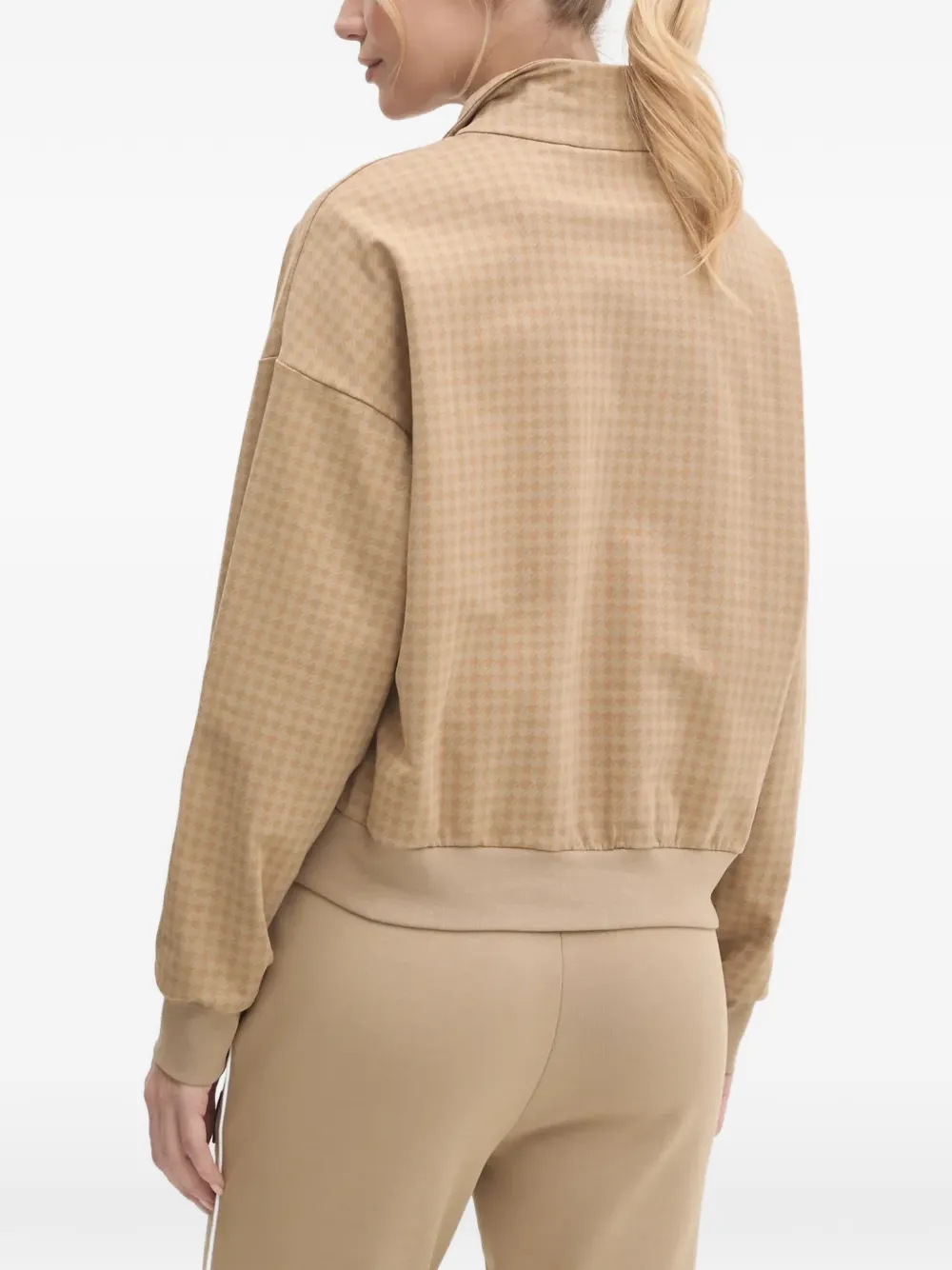 Fila Liebau patterned half-zip sweatshirt Beige