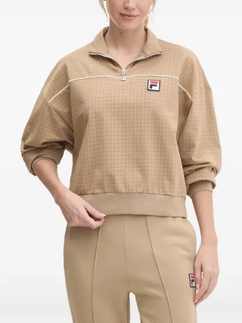 Fila Liebau patterned half-zip sweatshirt