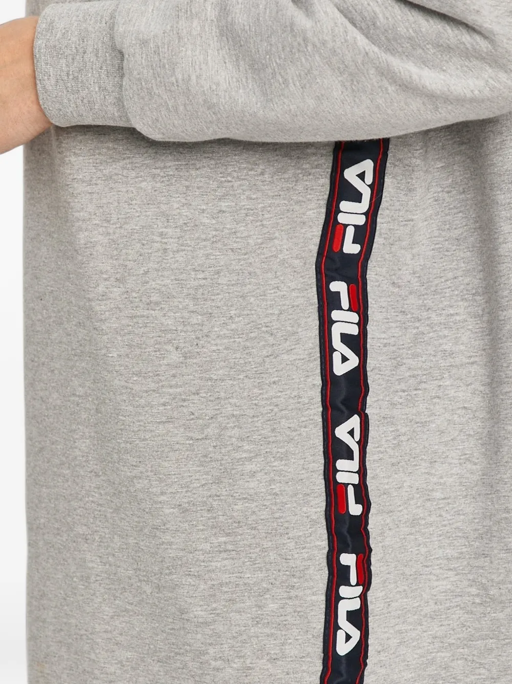 Fila logo-print short nightdress Grijs
