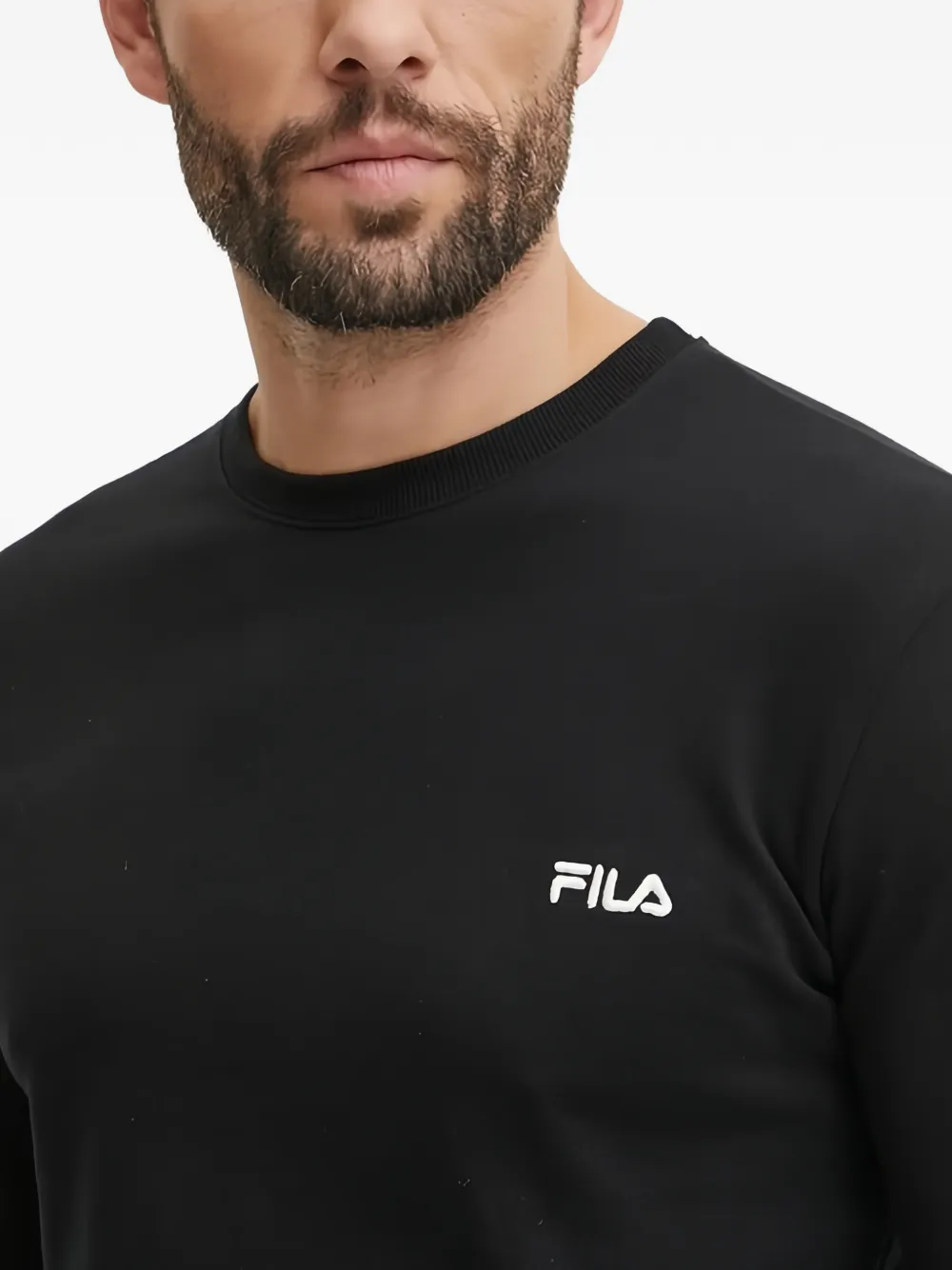 Fila Sweater met ronde hals Zwart